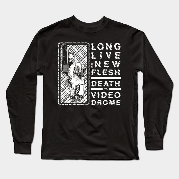 Long Live / Death To - Fleshgun II - Videodrome Long Sleeve T-Shirt by KaceVOID